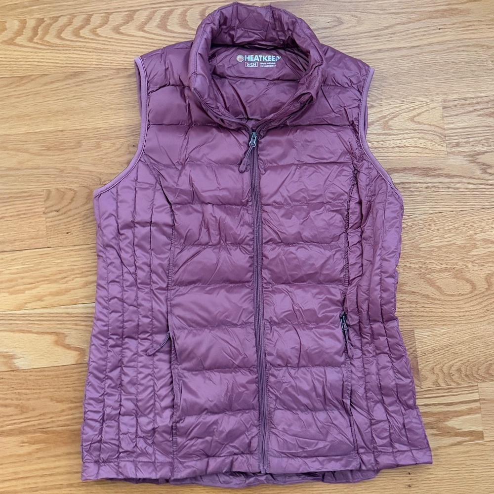 HeatKeep NWOT Ultralight Packable Down Puffer Vest (S)
